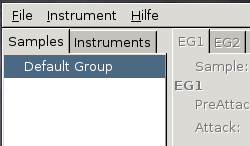 Screenshot of the new default group